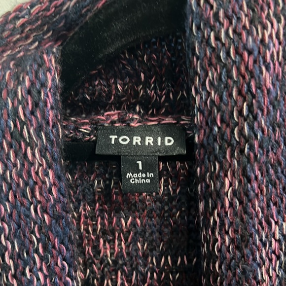 Women’s Torrid Super Soft Cardigan full Sleeve Drape Front No Tags - Picture 3 of 5